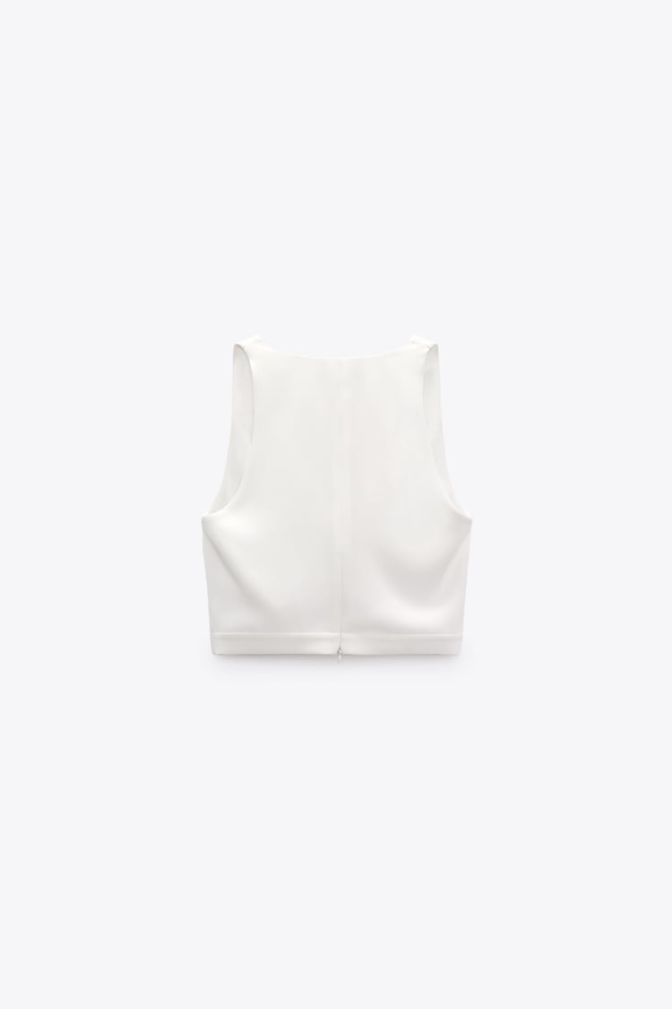TOP WITH DRAPED NECKLINE