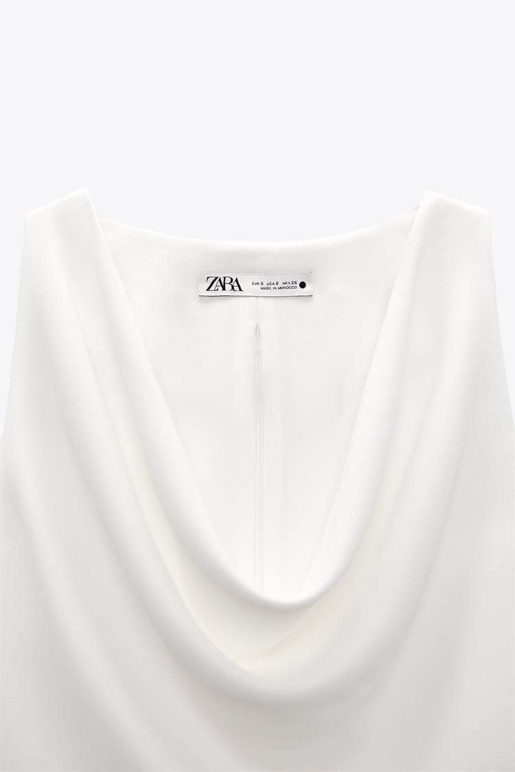 TOP WITH DRAPED NECKLINE