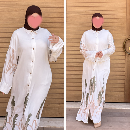 عباية بتطريز أنيق