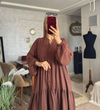 فستان طويل كلوش