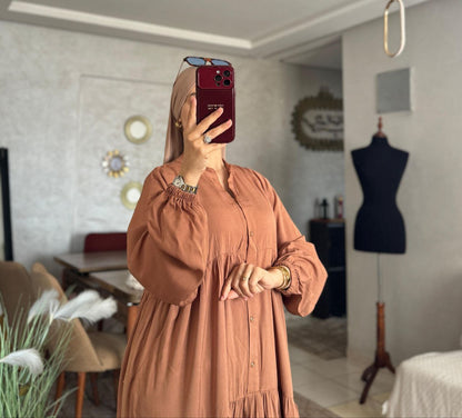 فستان طويل كلوش