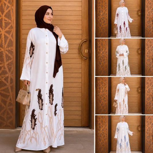 عباية بتطريز أنيق
