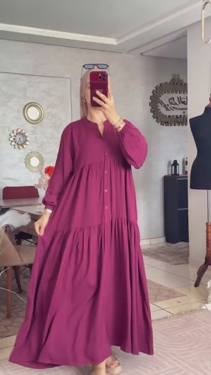 فستان طويل كلوش