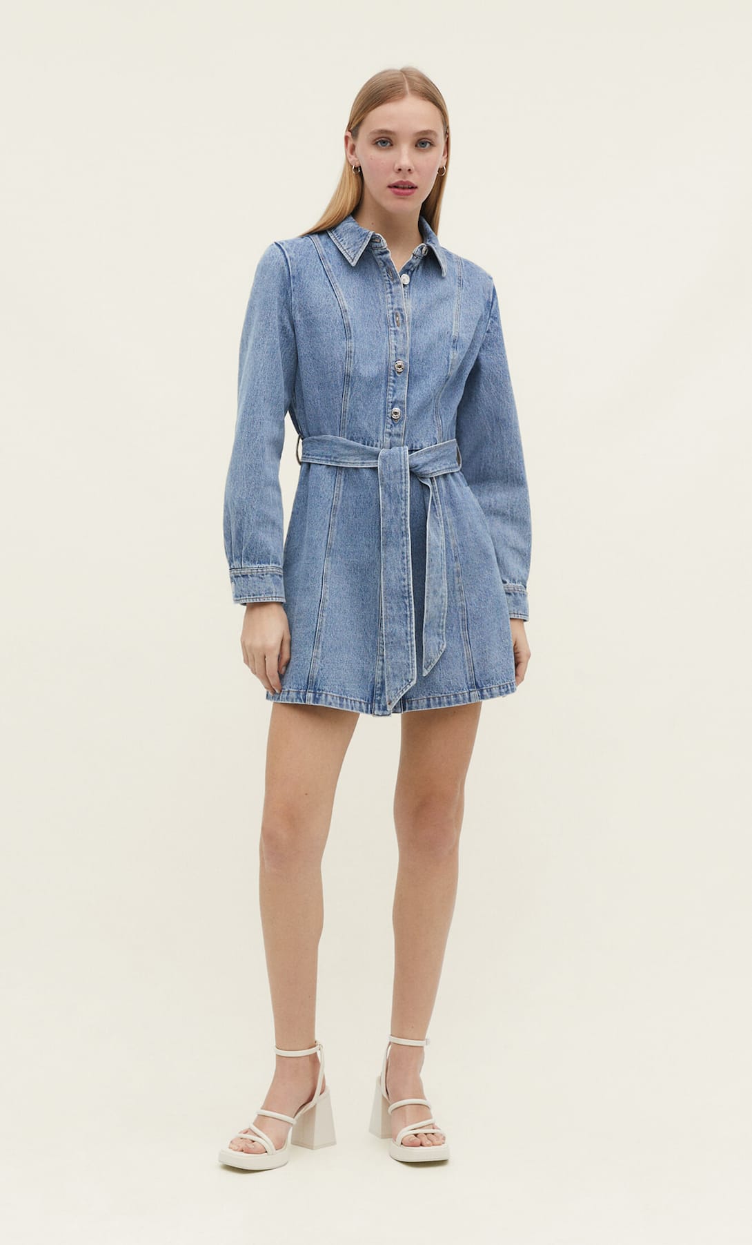 ROBE CHEMISE EN JEAN