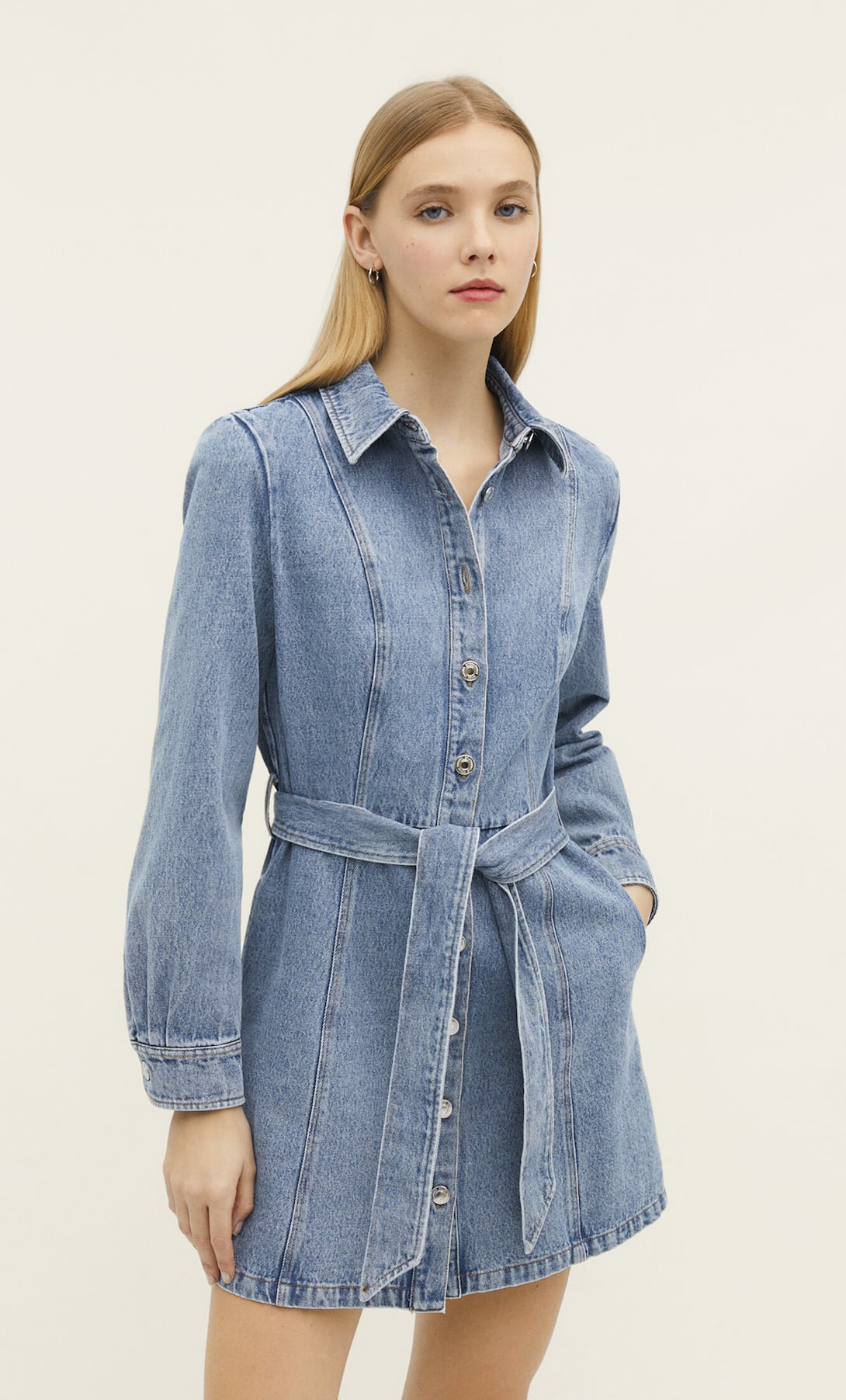 ROBE CHEMISE EN JEAN