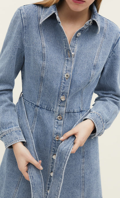 ROBE CHEMISE EN JEAN