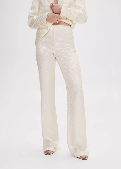 Pantalon de costume jacquard