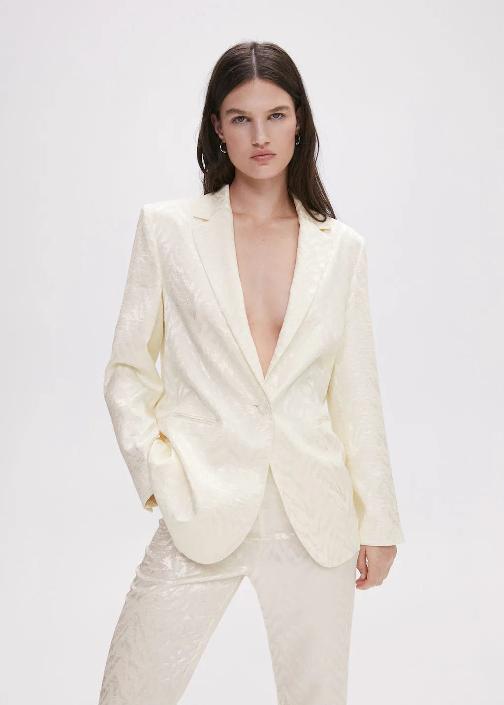Pantalon de costume jacquard