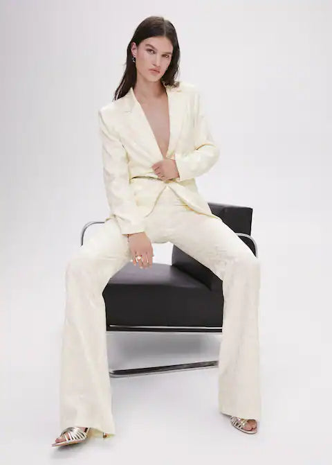 Pantalon de costume jacquard