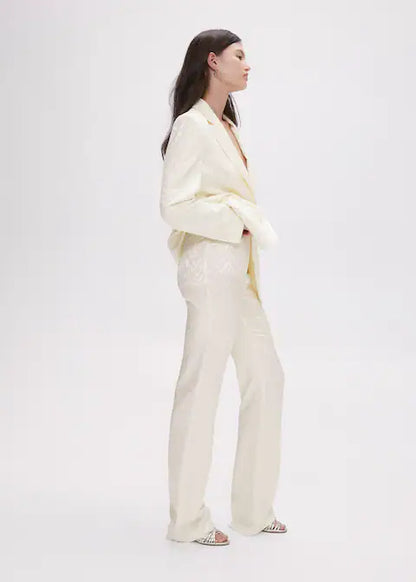 Pantalon de costume jacquard