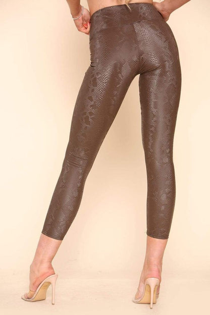 Legging python taille haute